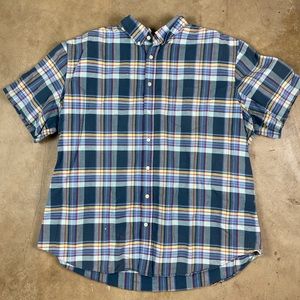 Vintage button down plaid flannel top